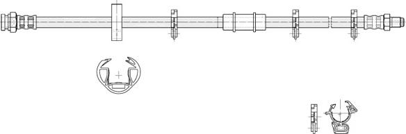 CEF 517060 - Гальмівний шланг autozip.com.ua