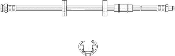 CEF 517061 - Гальмівний шланг autozip.com.ua