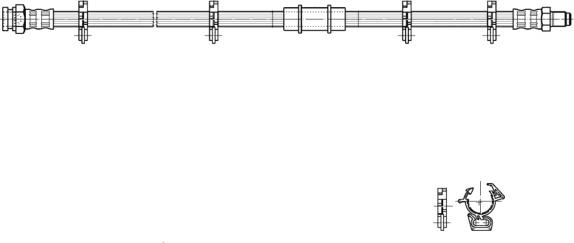 CEF 517062 - Гальмівний шланг autozip.com.ua