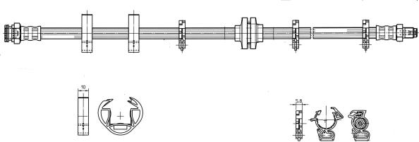 CEF 517067 - Гальмівний шланг autozip.com.ua