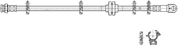 CEF 517001 - Гальмівний шланг autozip.com.ua