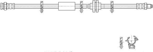 CEF 517072 - Гальмівний шланг autozip.com.ua