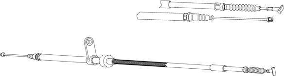 CEF AR02144 - Трос, гальмівна система autozip.com.ua