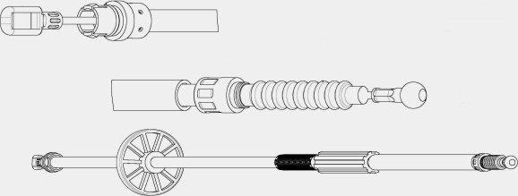 CEF AU02165 - Трос, гальмівна система autozip.com.ua