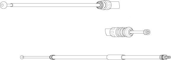 CEF BW02141 - Трос, гальмівна система autozip.com.ua