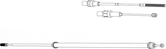 CEF BW02127 - Трос, гальмівна система autozip.com.ua