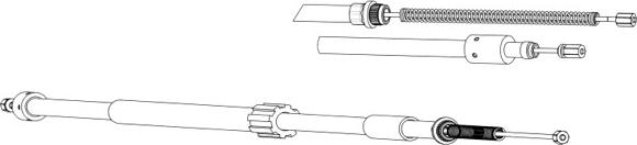 CEF CT02159 - Трос, гальмівна система autozip.com.ua