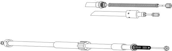 CEF CT02160 - Трос, гальмівна система autozip.com.ua