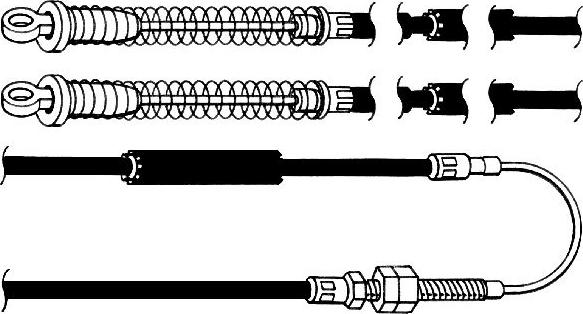 CEF FA02174 - Трос, гальмівна система autozip.com.ua