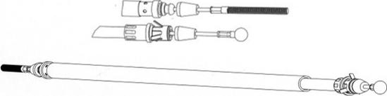 CEF FA02267 - Трос, гальмівна система autozip.com.ua