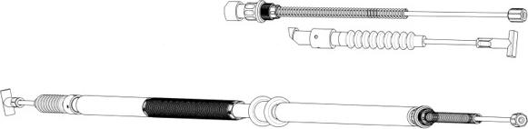 CEF FA02238 - Трос, гальмівна система autozip.com.ua