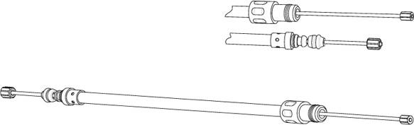 CEF FA02276 - Трос, гальмівна система autozip.com.ua