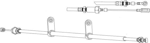 CEF FA02272 - Трос, гальмівна система autozip.com.ua