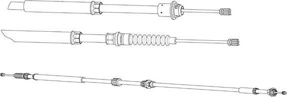 CEF FO02231 - Трос, гальмівна система autozip.com.ua