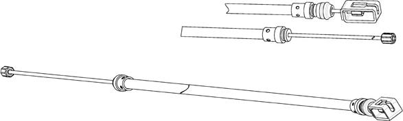 CEF PU02157 - Трос, гальмівна система autozip.com.ua