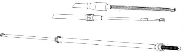 CEF SK02106 - Трос, гальмівна система autozip.com.ua