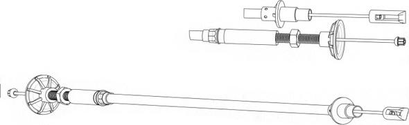 CEF VW01109 - Трос, управління зчепленням autozip.com.ua
