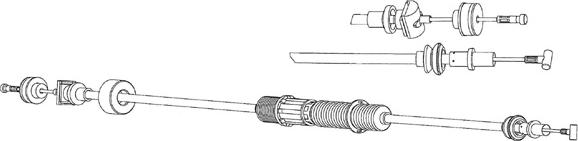 CEF VW01171 - Трос, управління зчепленням autozip.com.ua