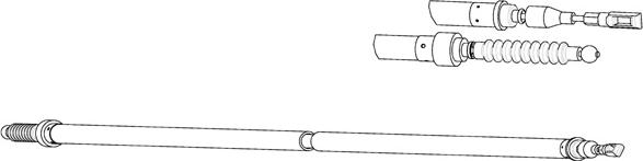 CEF VW02166 - Трос, гальмівна система autozip.com.ua