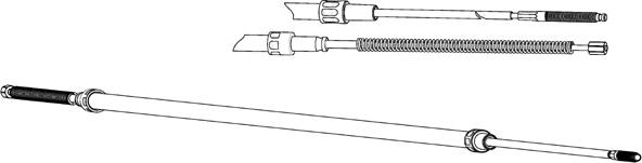 CEF VW02181 - Трос, гальмівна система autozip.com.ua