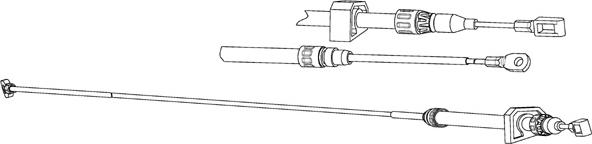 CEF VW02206 - Трос, гальмівна система autozip.com.ua