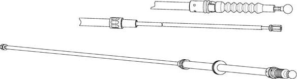 CEF VW02203 - Трос, гальмівна система autozip.com.ua