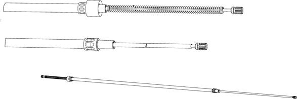 CEF VW02213 - Трос, гальмівна система autozip.com.ua