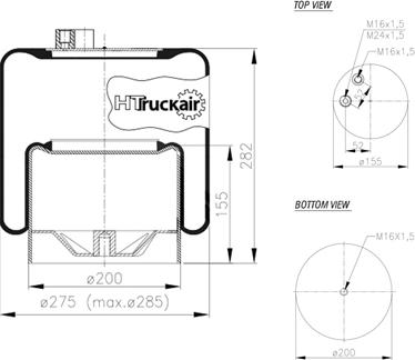 C.E.I. 562.525 - Кожух пневматичної ресори autozip.com.ua