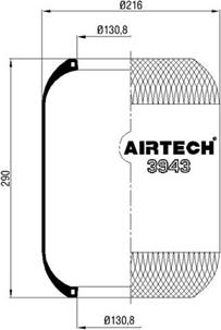 C.E.I. 261039 - Кожух пневматичної ресори autozip.com.ua