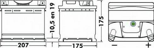 CENTRA CB443 - Стартерна акумуляторна батарея, АКБ autozip.com.ua