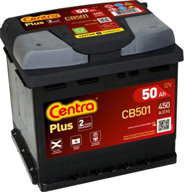 CENTRA CB501 - Стартерна акумуляторна батарея, АКБ autozip.com.ua