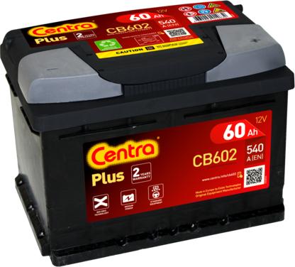 CENTRA CB602 - Стартерна акумуляторна батарея, АКБ autozip.com.ua