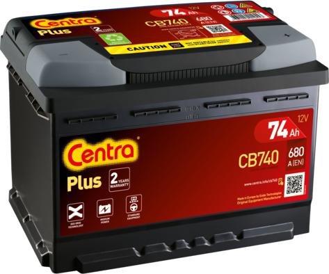 CENTRA CB740 - Стартерна акумуляторна батарея, АКБ autozip.com.ua