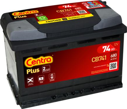 CENTRA CB741 - Стартерна акумуляторна батарея, АКБ autozip.com.ua
