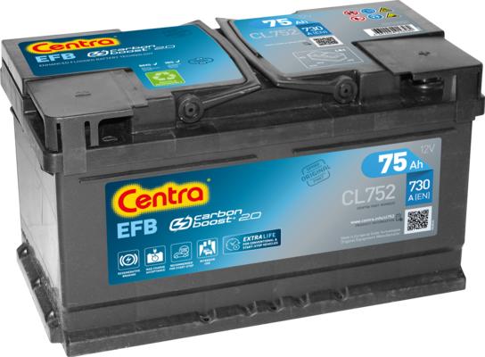CENTRA CL752 - Стартерна акумуляторна батарея, АКБ autozip.com.ua