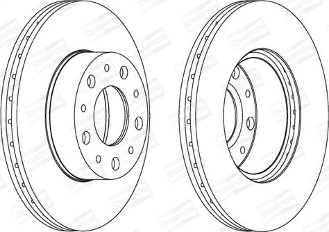 Champion 561984CH - Гальмівний диск autozip.com.ua