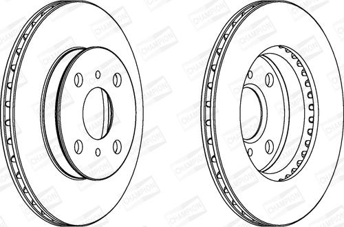 Champion 561672CH - Гальмівний диск autozip.com.ua