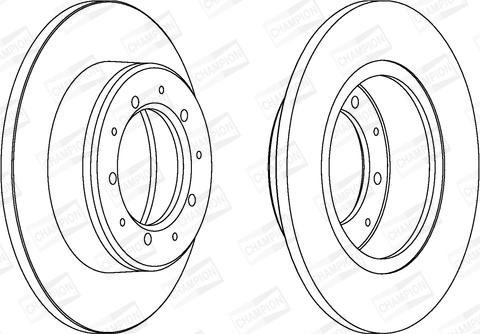 Champion 561353CH - Гальмівний диск autozip.com.ua