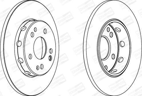 Champion 561332CH - Гальмівний диск autozip.com.ua