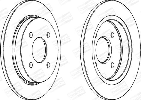 Champion 561375CH - Гальмівний диск autozip.com.ua