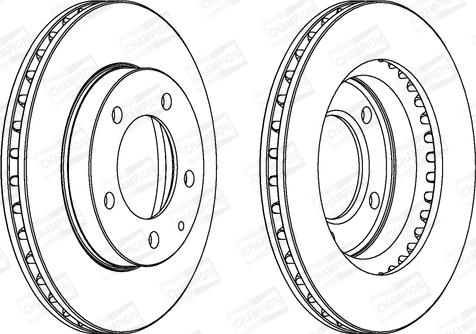Champion 561716CH - Гальмівний диск autozip.com.ua