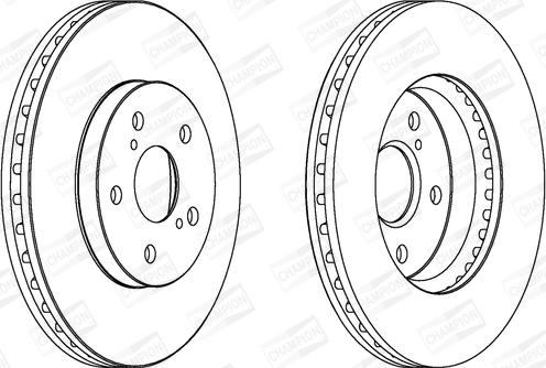 Champion 563047CH - Гальмівний диск autozip.com.ua