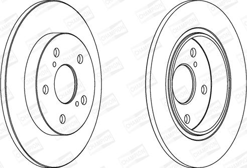 Champion 562599CH - Гальмівний диск autozip.com.ua