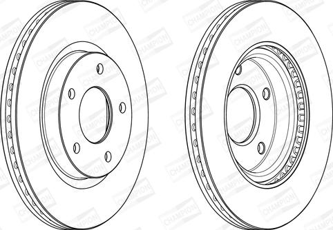 Champion 562675CH - Гальмівний диск autozip.com.ua