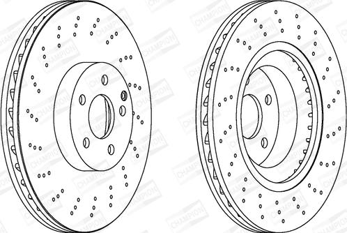 Champion 562678CH-1 - Гальмівний диск autozip.com.ua