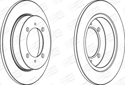 Champion 562059CH - Гальмівний диск autozip.com.ua