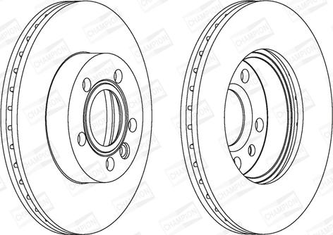 Champion 562080CH - Гальмівний диск autozip.com.ua