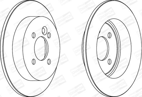 Champion 562194CH - Гальмівний диск autozip.com.ua