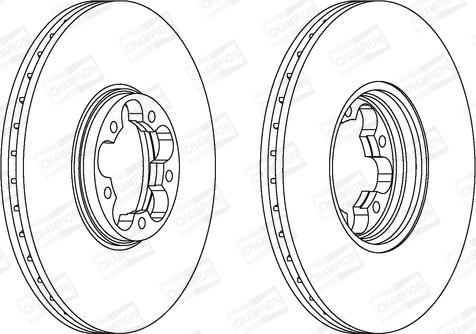 Champion 562140CH - Гальмівний диск autozip.com.ua