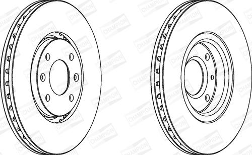 Champion 562131CH - Гальмівний диск autozip.com.ua